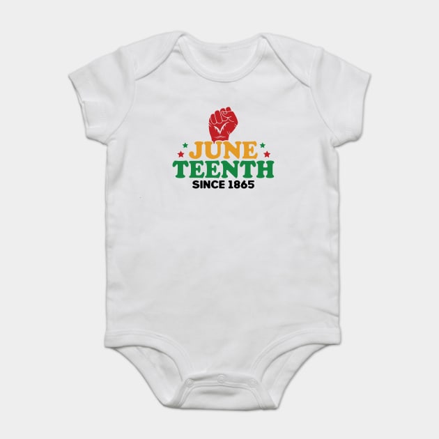 Juneteenth Since 1865 Black History Month Baby Bodysuit by Darksavage